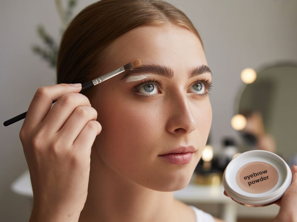 aplikacja cienia na brwi