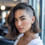 asymetryczna fryzura kobieca