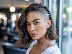 asymetryczna fryzura kobieca