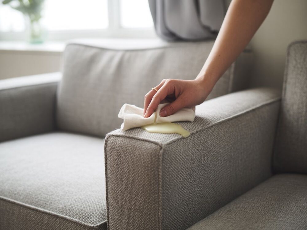 czyszczenie plamy z wosku