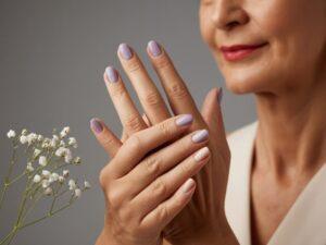 delikatny manicure dla dojrzałych kobiet