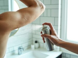 dezodorant w użyciu