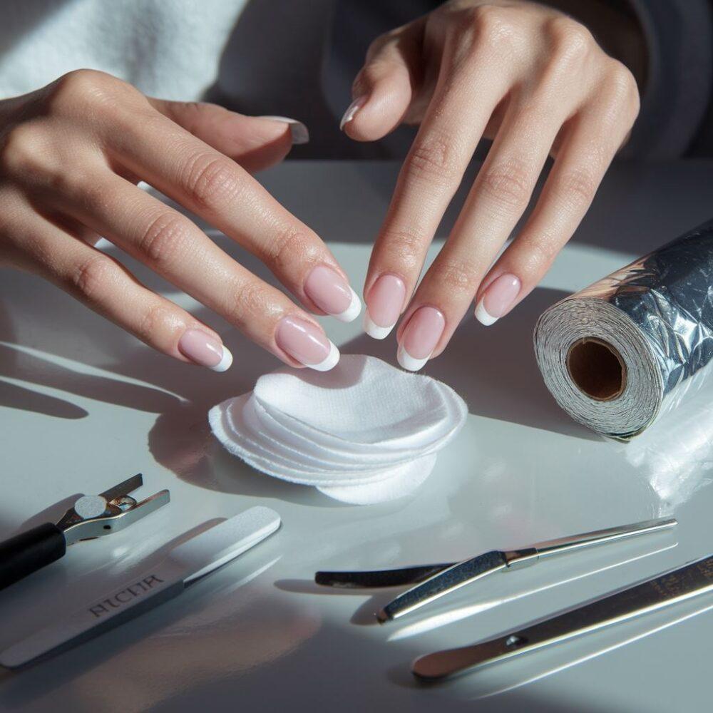 domowy manicure hybrydowy