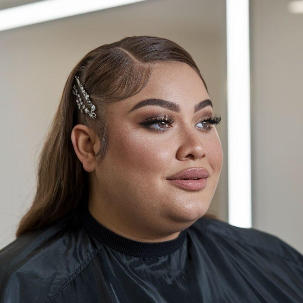 fryzura dla puszystych