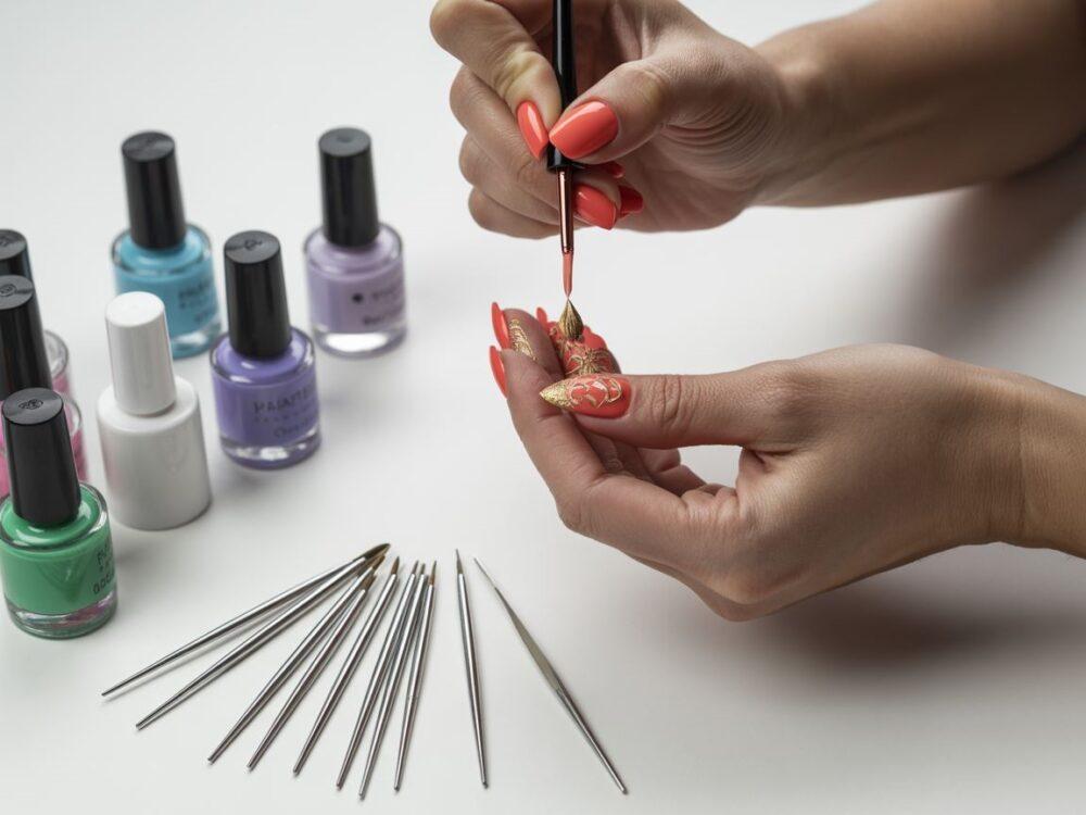 kolorowy nail art