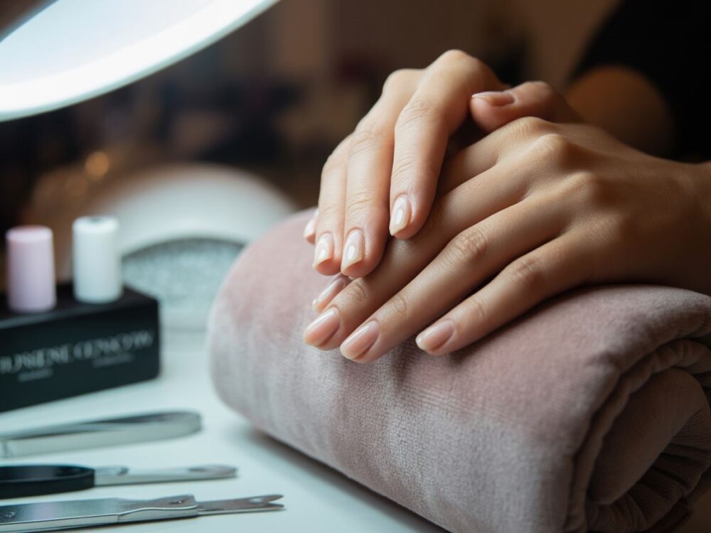 naturalne paznokcie po manicure