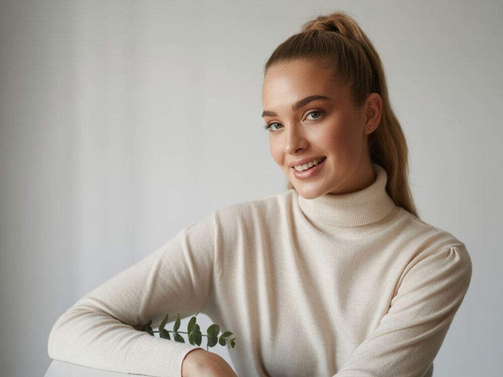 nowoczesna fryzura ponytail