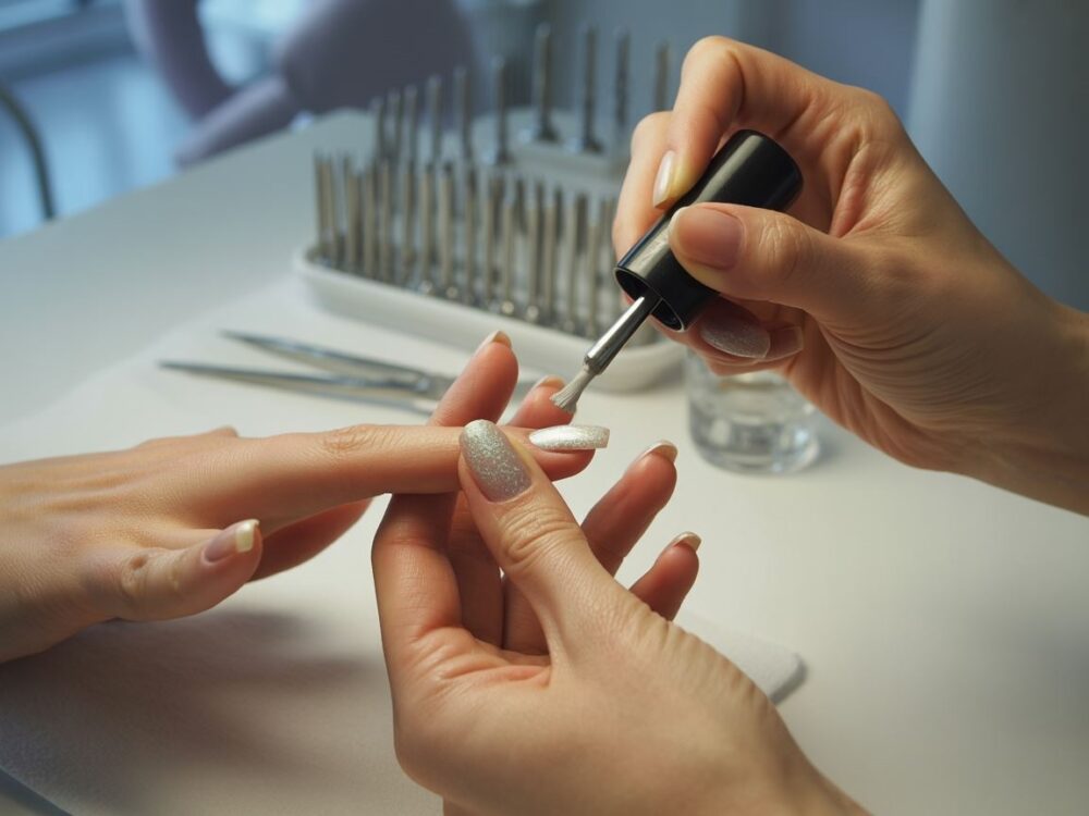 profesjonalny manicure tytanowy