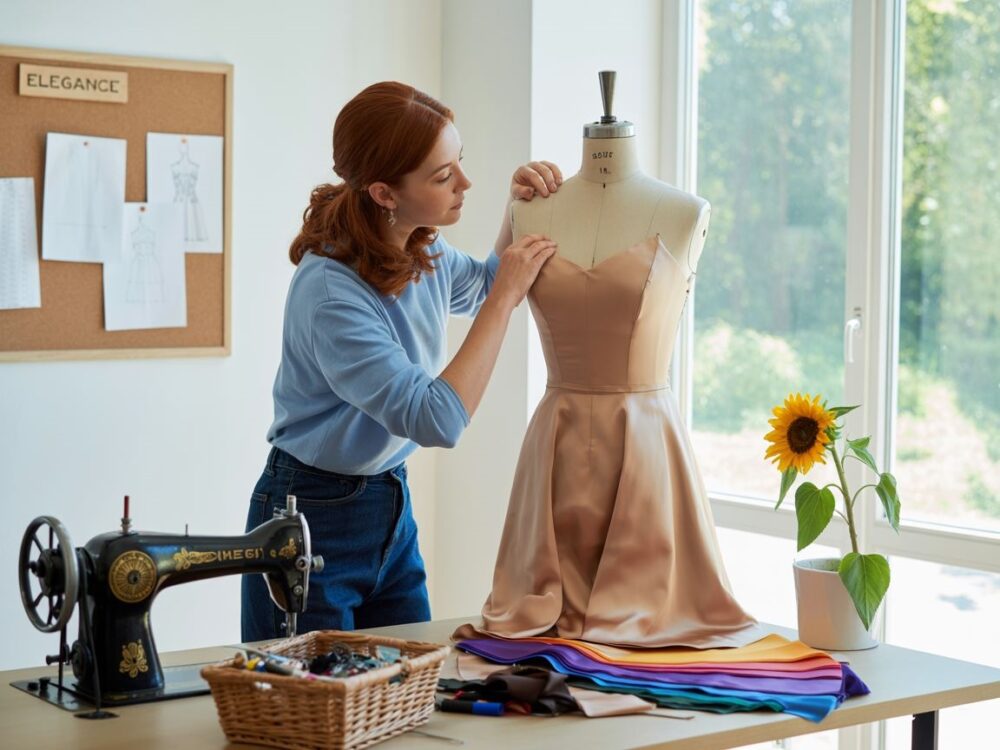 przerabianie góry sukienki