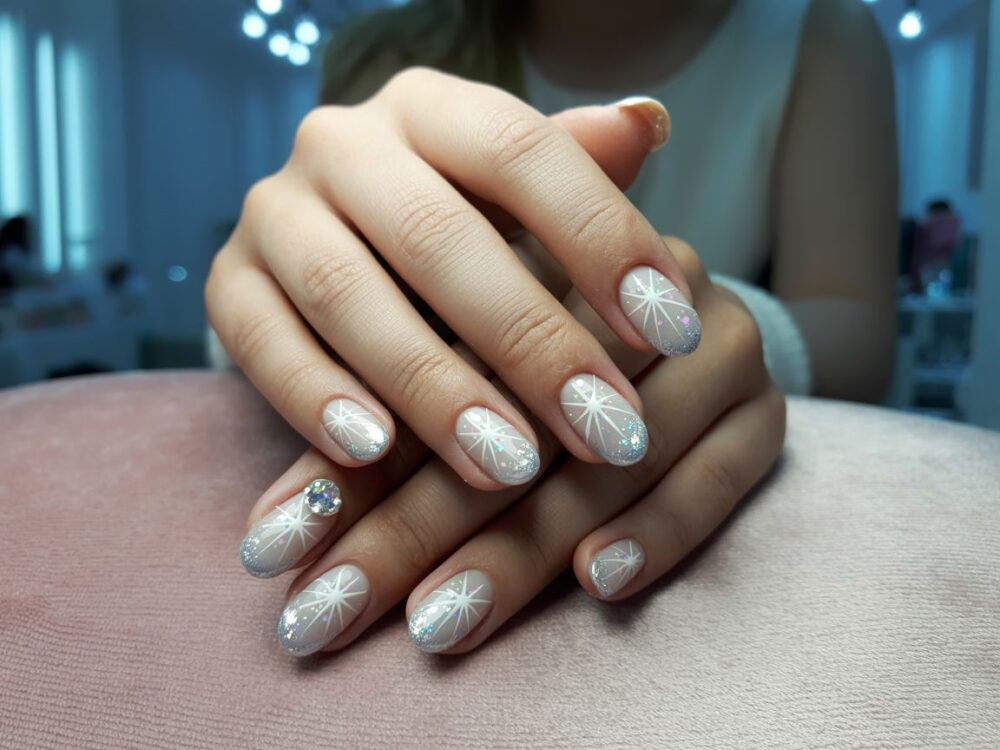 stylizacja paznokci z gwiazdkami