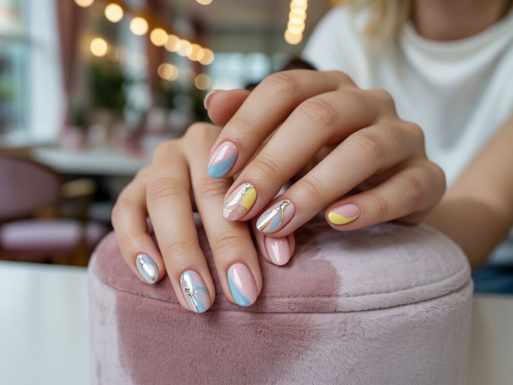 stylowe wzory na paznokciach