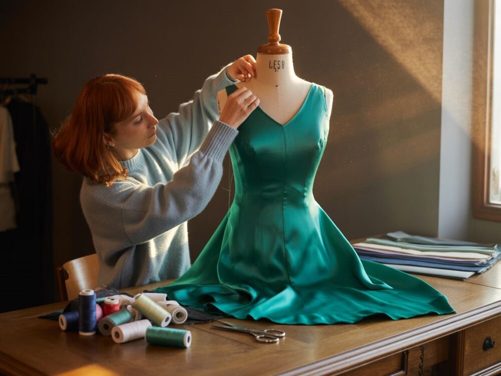 szycie i poprawki sukienki