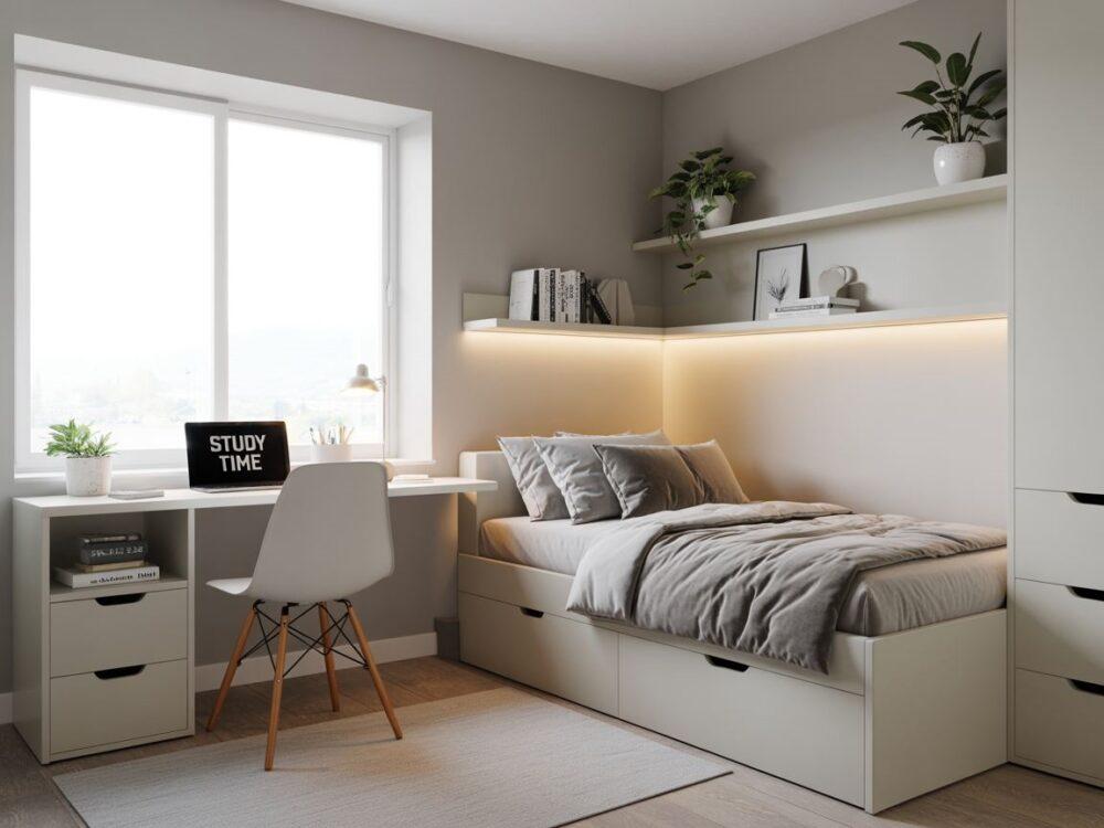 ustawienie mebli w małym pokoju