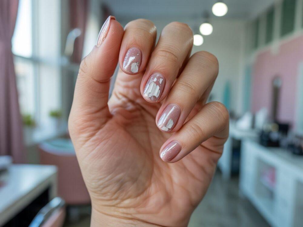 żelowe paznokcie odpadają