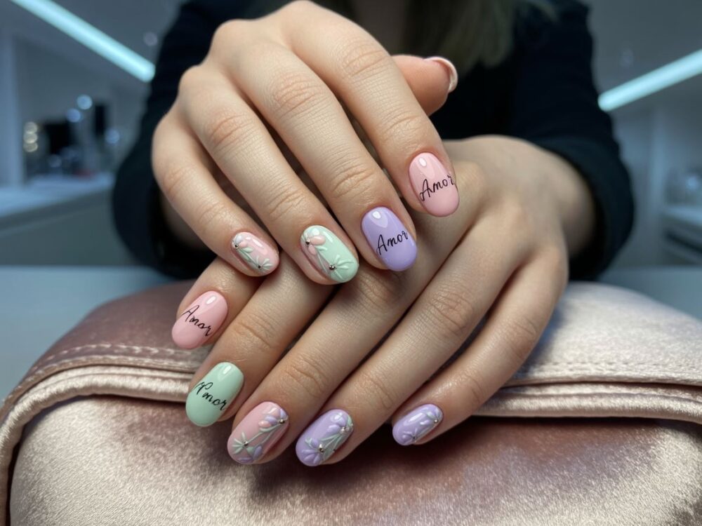 żelowe paznokcie wzory